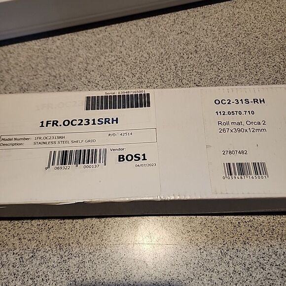 Franke OC2-31S-RH Orca 10-1/2 x 15-3/8 in. Stainless Steel Shelf Grid/Roll Mat - Picture 3 of 3